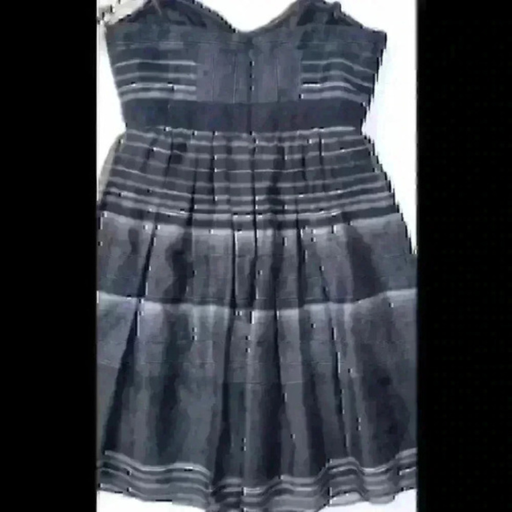BCBGMAXAZIRA Black Cotton/Silk Beaded Party Dress - Picture 2 of 6